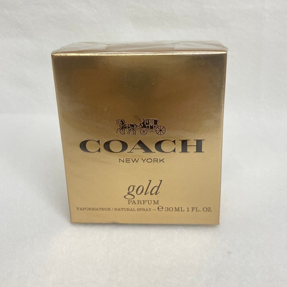 COACH Gold Parfum Spray, 1 oz. 30 ml - Pink peppercorn, almond blossom, vanilla - Picture 3 of 6